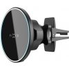 Držák s bezdrátovým nabíjením FIXED MagRound s podporou uchycení MagSafe, 15W, černý FIXMRO-BK