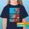 Tričko s potlačou Hrdina Detský / Unisex Tmavomodrá 110 cm/4 roky