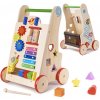 BabySafety 6495 Drevené chodítko 51x32,5x31cm viacfarebné