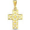 Zlatý prívesok krížik ZP0436XJ70-9100 (585/1000) 0,91g