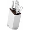 WUSTHOF CLASSIC WHITE knife set 6-pieces bread knife version with slim knife block