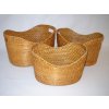 Nábytek PEGAS Koš ratanový oválný set 3 kusy - XL,L,M