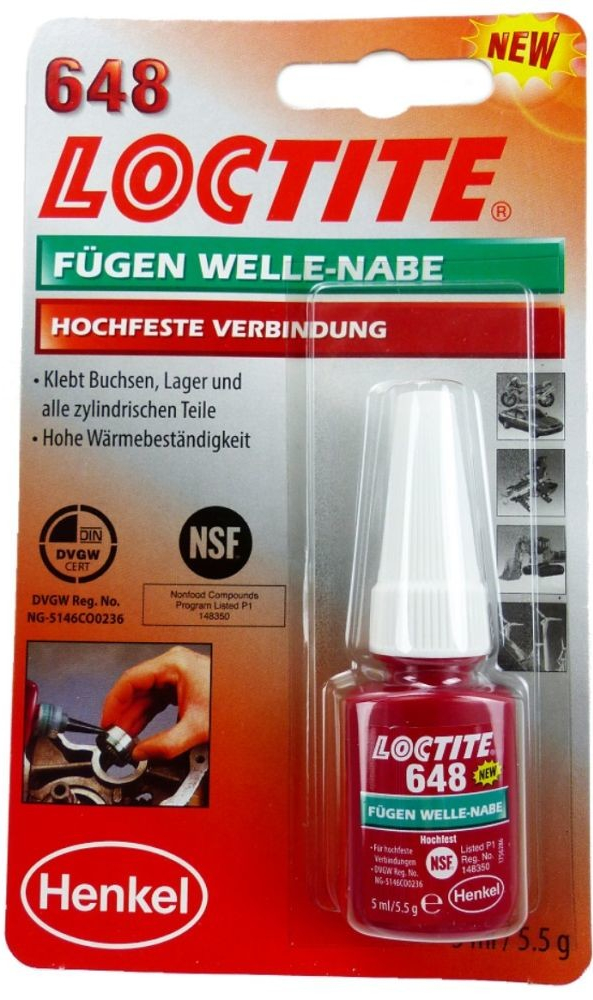 LOCTITE 648 upevnenie spojov VP 5g