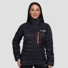 GymBeam Dámska bunda Puffer Black/Orange XL