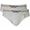 AERONAUTICA MILITARE Pánske Slipy 2 Pack Šedé Farba: šedá, Veľkosť: L