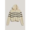 Gant Striped Breton Knit Sweater Cream