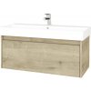 Kúpeľňová skrinka s umývadlom Dřevojas Bono 96x39 cm Arlington umývadlo Glance 277666