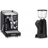 La Pavoni Mini Cellini, black + Eureka Zenith 65 Touch, black