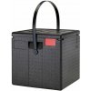 Cambro Termoizolačný box na pizzu Cam GoBox, horné plnenie, Cambro, Objem: 8 kartónov 330x330x(H)40 mm pre pizzu Ø320 mm, Čierna, 410x410x(H)404mm