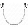 Kink - flat chain nipple clamps silver 34 cm