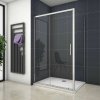AICA Sprchový kút obdĺžnikový SI-19-SPI-R, bočný panel, posuvné dvere, veľkosť od 100-140cm, 5mm NANO sklo, Výška 195 cm