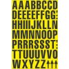 Magnetické písmena – Mix, znak A-Z, výška znakov 43 mm, žltý podklad