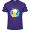 Soft-Style V Tričko Gildan - Motív - Pivo so smrtkou - Purple - S - Pánske