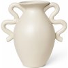 ferm LIVING Váza VERSO 27,5 cm, krémová, kamenina