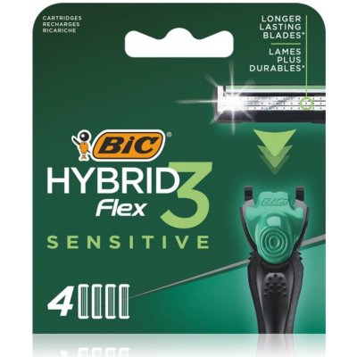 BIC FLEX3 Hybrid Sensitive náhradné žiletky 4 ks