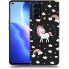 Picasee silikónový čierny obal pre OPPO Reno 5 5G - Unicorn hviezdne nebo