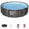 Bazén Bestway® Steel Pro MAX, 5614Z, kartušová filtrácia, rebrík, plachta, 427x107 cm