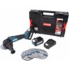 XTline Aku uhlová brúska 125mm 18V + 5Ah 2 batérie + 3.5A nabíjačka + box