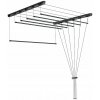 Erga Erga, stropný vešiak na sušenie bielizne 6x140 cm, čierna, ERG-SEP-10SUSSU6PCZ14