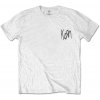 Korn Tričko Scratched Type Unisex White 2XL