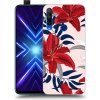 Picasee silikónový čierny obal pre Honor 9X - Red Lily