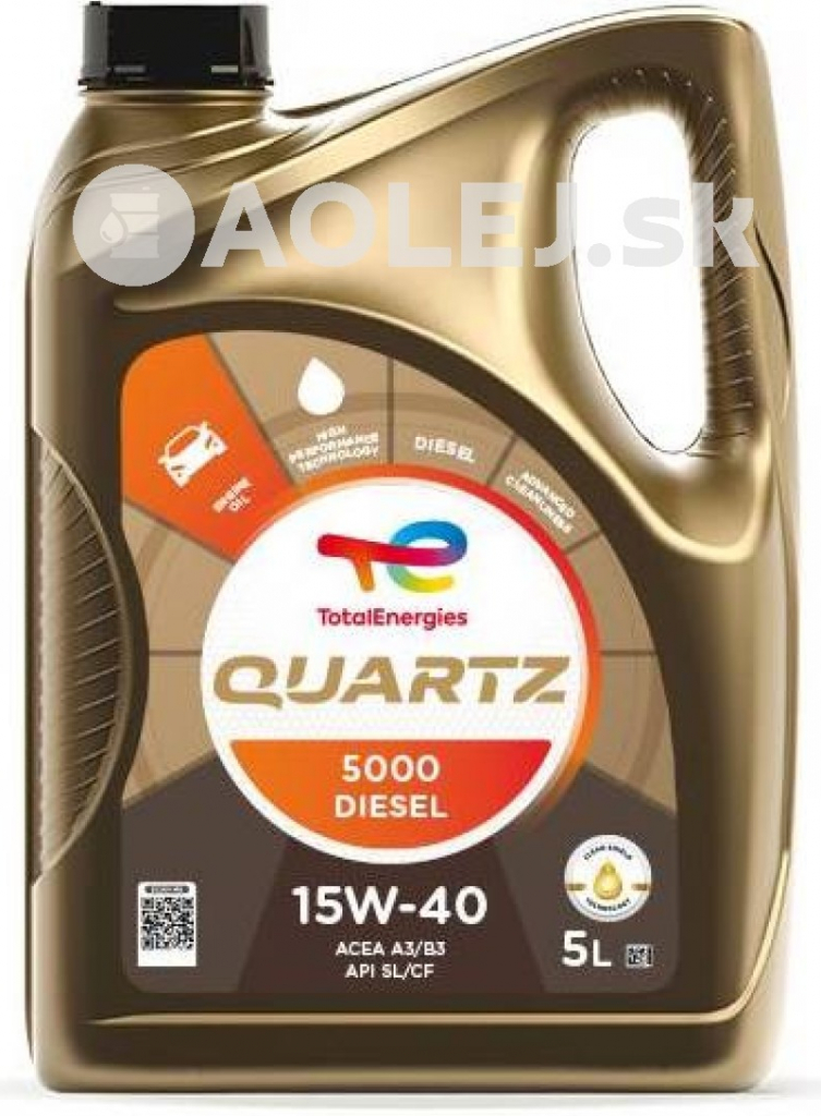 Total Quartz 5000 Diesel 15W-40 5 l