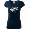 Still Plays With Planes - Dámske tričko Pure - XL ( Tmavomodrá (veľmi tmavá - skoro čierna) )