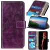 Peňaženkové kožené puzdro HORSE na Huawei Nova 9 - Fialová