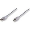 MANHATTAN USB 2.0 kábel A-B M/M 1,8m, strieborný 333405