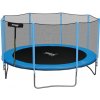 CH Trampolína s rebríkom a bezpečnostnou sieťou 374 cm - modrá