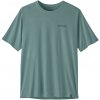 Pánske tričko Patagonia Men's Capilene Cool Daily Shirt - Boardshort Logo Veľkosť: XL / Farba: modrá/zelená