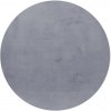 Ayyildiz , Kusový koberec Pouffy 5100 Grey kruh, 200x200 (priemer) kruh, šedá, obývacia izba
