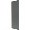Mexen Next, 1-krídlová vaňová zástena 60 x 150 cm, 6mm šedé sklo, medená matná, 895-060-000-00-40-65