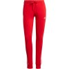 Dámske fleecové nohavice - tepláky adidas Essentials s 3 prúžkami červené IY1719 2XL