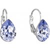 Evolution Group Náušnice bižutéria so Swarovski krištáľmi modrá slza 51019.3 lavender