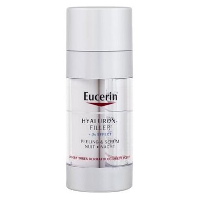 Eucerin Hyaluron-Filler + 3x Effect Night Peeling & Serum noční omlazující a obnovující pleťové sérum 30 ml pro ženy