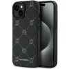 Karl Lagerfeld PU Karl Heads Pattern Magsafe zadný kryt pre iPhone 15 Black