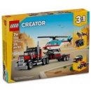 Stavebnica Lego LEGO® Creator 31146 Nákladiak s plochou korbou a helikoptéra