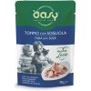 Oasy Cat More Love Adult Tuniak s morským jazykom vo vývare 70 g