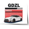 Sablio Plagát Nissan GTR 35 Godzilla - 60x40 cm