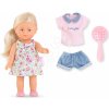 Bábika Rosy Mini World Set Mini Corolline Corolle blond vlasy a modré oči s oblečením 3 doplnky 20 cm