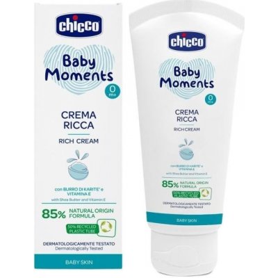 CHICCO Krém vyživujúci Baby Moments 85% prírodných zložiek 100ml, 0m+ 01059.60