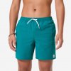 DECATHLON Detské plážové šortky 100 Seersucker zelené 10-11 r (141-150 cm)