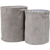 Autronic LK9575-GREY Kôš práčovný - látkový, polyester, sivý, cena za sadu 2 ks