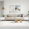 vidaXL Konferenčné stolíky 2 ks biele 50x50x40 cm kompozitné drevo 829365