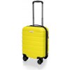 AVANCEA Škrupinový cestovný kufor DE2708 žltý XS 47x31x21 cm