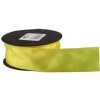 Atlasová stuha 4 cm x 9,1 m S025 citrónovo žltá