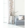 Záves dekoračný alebo látka, New York Plamienok, hnedý, 150 cm 150 cm