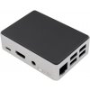 FLIRC Puzdro pre Raspberry Pi 3, strieborné