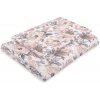 lovel Detská perinka a vankúšik s výplňou 100x135 - Púdrovo ružový s kvietkami